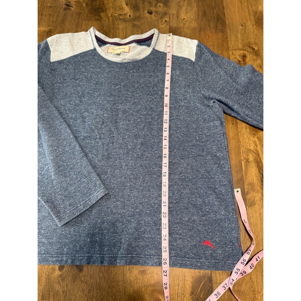 EUC‎ Mens Tommy Bahama long sleeve pullover sweatshirt stretch blue size XL - Picture 5 of 7